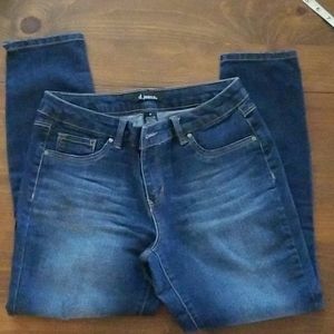 d.jeans cropped stretch skinny jeans